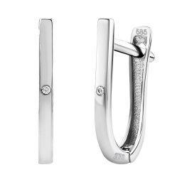 Silvego Zlaté náušnice Millie z bílého zlata s Brilliance Zirconia - PRG1156EGW