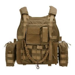 101INC vesta taktická RANGER s kapsami MOLLE vazba COYOTE
