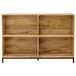 indickynabytek.cz - Knihovna Gita 130x90x35 z masivu mango
