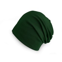 Bavlněná čepice / nákrčník unisex, barva 61 zelená tmavá čepice