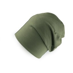Bavlněná čepice / nákrčník unisex, barva 63 zelená khaki čepice