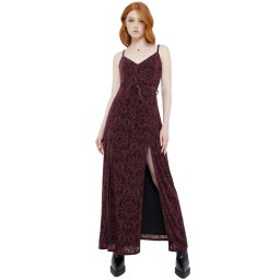 šaty dámské KILLSTAR - Blood Oak - Brown - KSRA013391