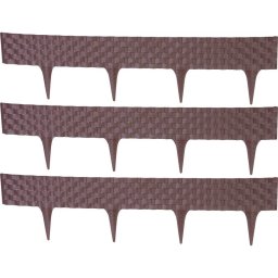 Garden Plast Plastová palisáda RattanPalisade, 82x9,5/20 cm, hnědá, 240 cm 2171287