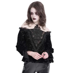 tričko dámské s dlouhým rukávem (halenka) DEVIL FASHION - Gothic - TT288