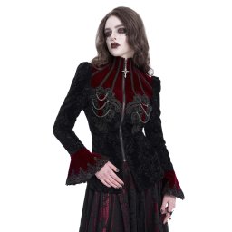 kabátek dámský DEVIL FASHION - Red Gothic - CT25802
