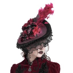 klobouk DEVIL FASHION - Black and Red - EAS02402