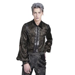 tričko pánské s dlouhým rukávem DEVIL FASHION - Gold - SHT139