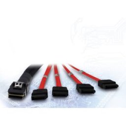 Inter-Tech (SFF-8087) Mini-SAS na 4x SATA, 1m