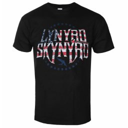 tričko pánské Lynyrd Skynyrd - Stars & Stripes - Black - ROCK OFF - LSTS01MB