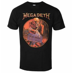 tričko pánské Megadeth - Peace Sells… Tracklist BL - ROCK OFF - MEGATS16MB