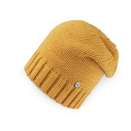 Zimní čepice unisex, barva 6 hořčicová
