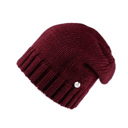 Zimní čepice unisex, barva 9 bordó