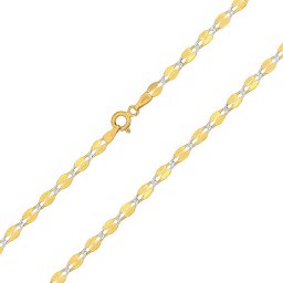 Silvego Zlatý náhrdelník Coffee bean ze žlutého zlata - 3,3 mm - FNN1365NGYW