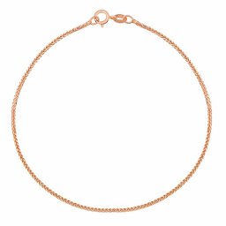 Silvego Zlatý náramek Fox z růžového zlata 1 mm - FNN1788BGR