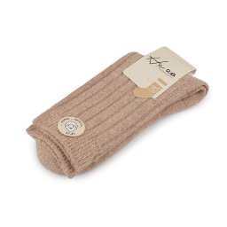 Dámské ponožky vlněné, teplé, barva 2 béžová velbloudí