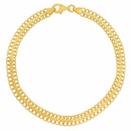 Silvego Zlatý náramek Fortis ze žlutého zlata - 5 mm - FNN1003BGY