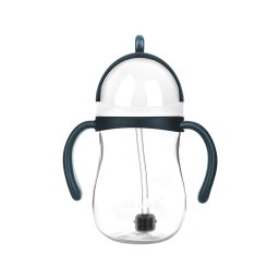 Kouzelná láhev s brčkem a závažím Akuku 280 ml bílá