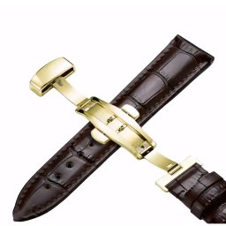 Gaira® Řemínek na hodinky 3222G hnědý, Šířka řemínku 21 mm