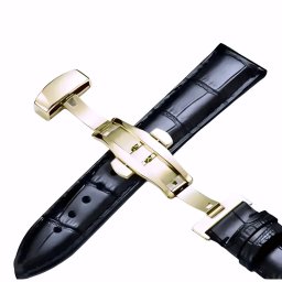 Gaira® Řemínek na hodinky 3222G černý, Šířka řemínku 21 mm