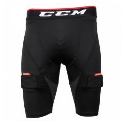 Hokejové šortky se suspenzorem CCM Compression Shorts Jock SR SR XXL = obvod v pase 111-119cm