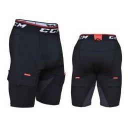 Hokejové šortky se suspenzorem CCM Compression Shorts Jock YTH/JR YTH M = 140cm = 9-11 let