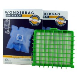 Originální sáčky ROWENTA Wonderbag Universal WB406140 10ks + HEPA filtr omývatelný