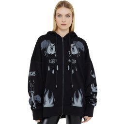 mikina dámská KILLSTAR x ADVENTURE TIME - Demon Eyes - Black - KSRA013248