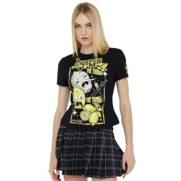 tričko dámské KILLSTAR x ADVENTURE TIME - The Thing Fitted - Black - KSRA013211