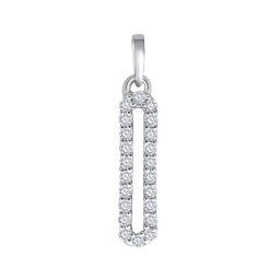 Silvego Diamantový přívěsek Zerona z bílého zlata s diamanty 0,11 ct - DNN1173PGWD