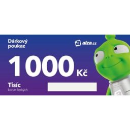 Tištěný dárkový poukaz Alza.cz na nákup zboží v hodnotě 1000 Kč