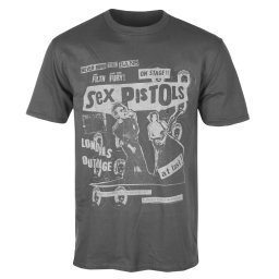 tričko pánské Sex Pistols - On Stage - Grey - LOW FREQUENCY - SEP002TS