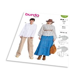 Střih Burda 5700 - Košile, skandinávská halenka