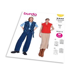 Střih Burda 5714 - Elegantní vesta, rocková vesta, motorkářská vesta
