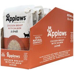 Applaws kuře a losos MULTIPACK - kapsička 12x70 g
