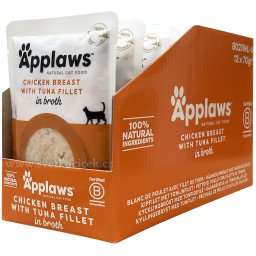 Applaws kuře a tuňák MULTIPACK - kapsička 12x70 g