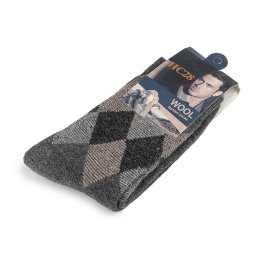 Pánské ponožky vlněné zimní, barva 3 šedá
