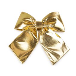 Vánoční mašle metalická XXL 30x35 cm, barva 1 zlatá