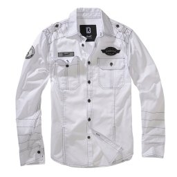 Košile LUIS VINTAGE dlouhý rukáv OLD WHITE vel. 6XL