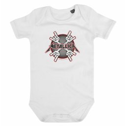 body dětské Metallica - (Crosshorns) - white - METAL-KIDS - 649.30.7.999