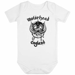 body dětské Motörhead - England: Stencil - white/black - Metal-Kids - 796.30.7.8