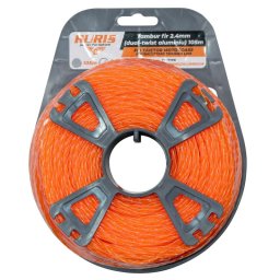 RURIS Žací lanko hliníkové 2,4 mm x 105 m, dvojitá spirála 24105TDT25A