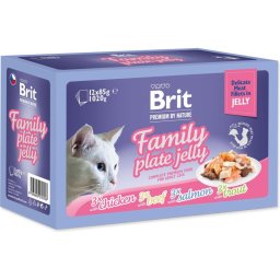 Brit Premium Cat Fillets in Jelly Dinner Plate 12x85g