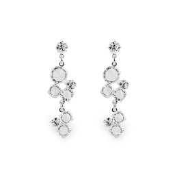 Náušnice jablonecká bižuterie, barva 1 crystal