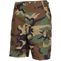 Kraťasy US střih BDU rip-stop WOODLAND vel. S