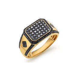 Diamantový pánský pečetní prsten 1,030 ct KU1738