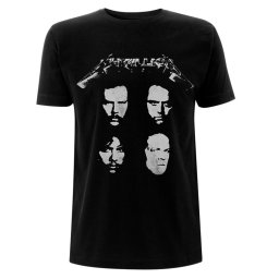 tričko pánské Metallica - 4 Faces - Black - METTS48MB