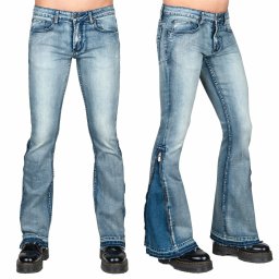 kalhoty unisex (jeans) WORNSTAR - Hellraiser Side Zipper - Classic Blue - WSP-HRBSZ