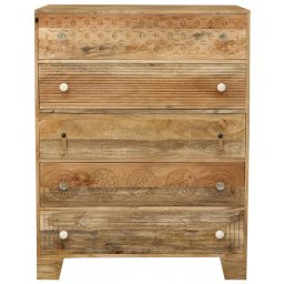 indickynabytek.cz - Komoda Manu 90x120x45 z mangového dřeva