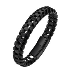 Gaira® Kožený náramek 350136, Barva černá