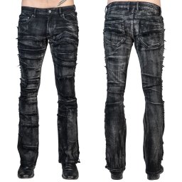 kalhoty unisex (jeans) WORNSTAR - Remnant - Black - WSGP-RMNT